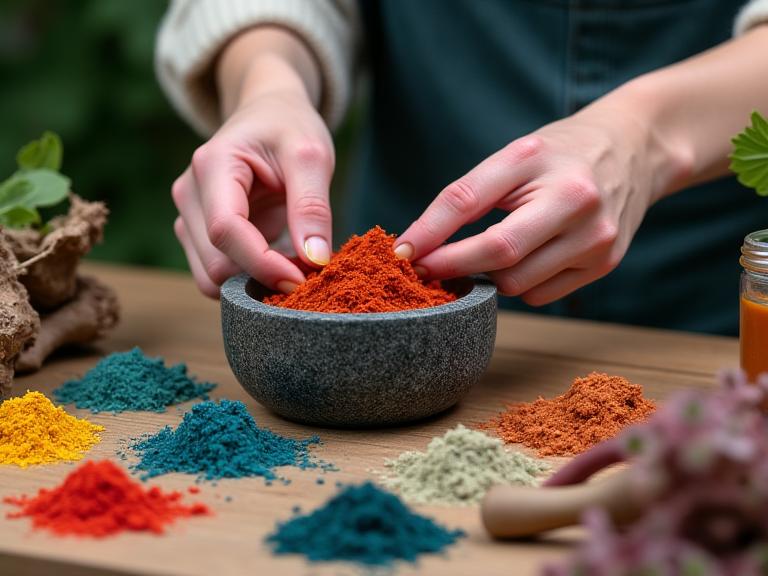 Laboratorio pigmenti naturali