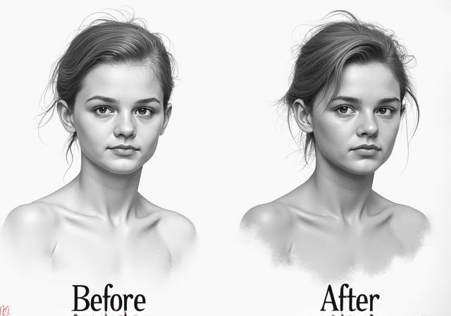 Progresso disegno prima e dopo